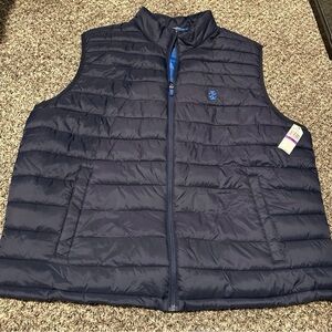 Men's IZOD Navy Puffer Vest 2XL